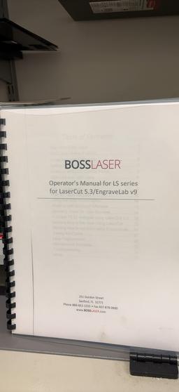 Laser Etching BossLaser LaserCut 5.3/EngraveLab V9
