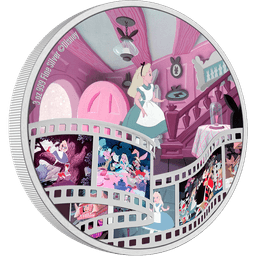 Disney Cinema Masterpieces - Alice in Wonderland 3oz Silver Coin