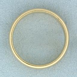 Mens 6.4mm Wedding Band Ring In 14k Yellow Gold
