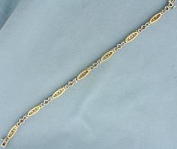 3ct Tw Diamond Line Bracelet In 14k Yellow And White Gold