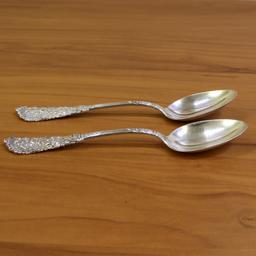 Reed And Barton Trajan Sterling Silver Set Of 2 Spoons