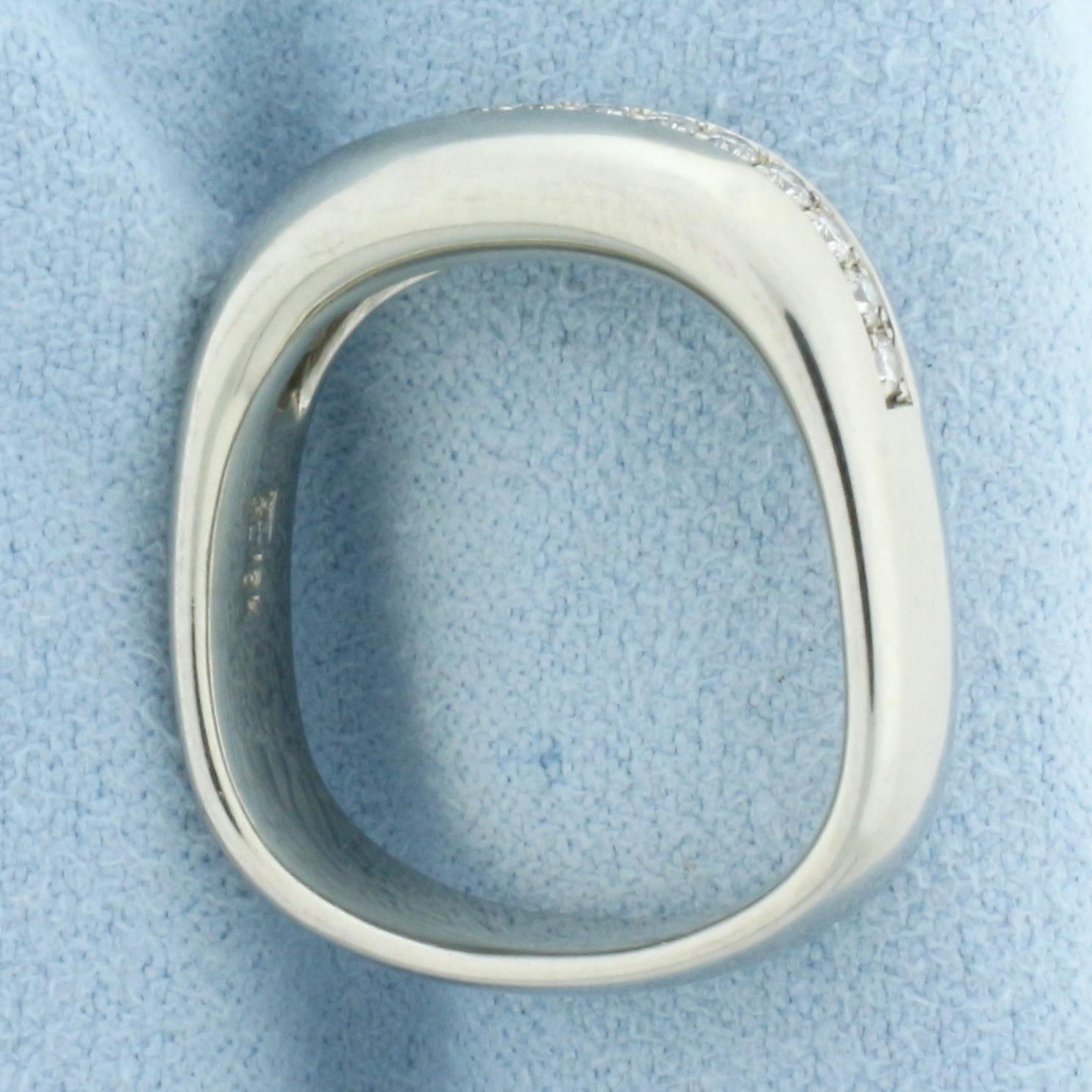 Jean-francois Albert Diamond Line Ring In 18k White Gold