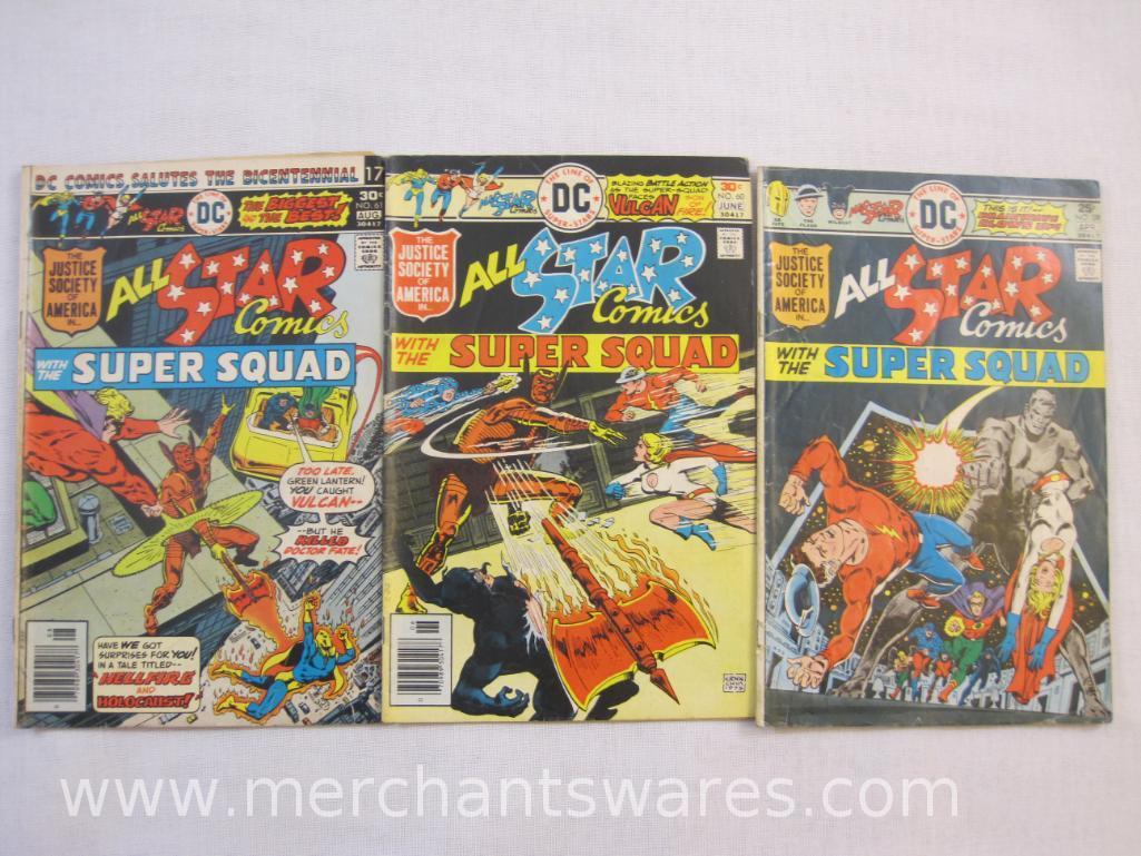 Twelve DC All Star Comics Nos. 59-70, 1976-1978, see pictures, 1 lb 1 oz