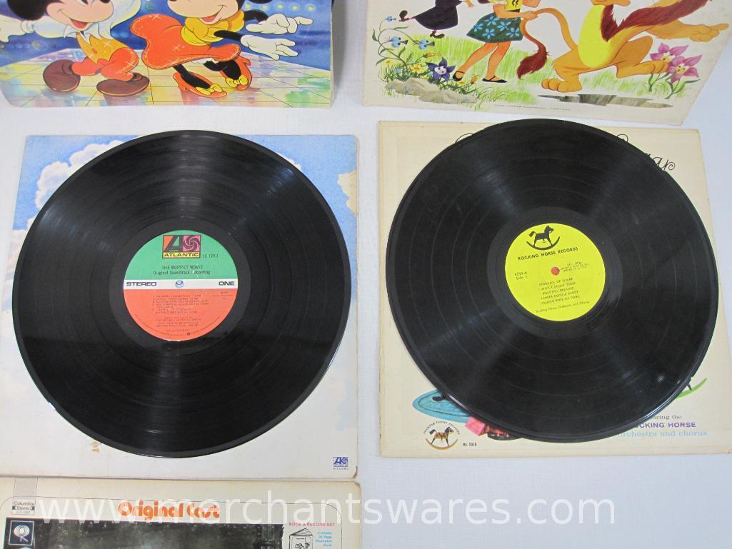 Eight Children's Themed Albums includes The Muppet Movie, Winnie the Pooh and the Honey Tree,