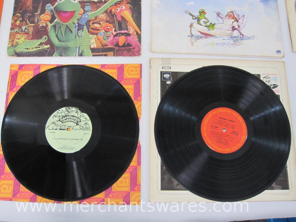 Eight Children's Themed Albums includes The Muppet Movie, Winnie the Pooh and the Honey Tree,