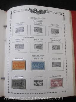 The All American Stamp Album, mostly unused stamps, see pictures for a sampling of included stamps,