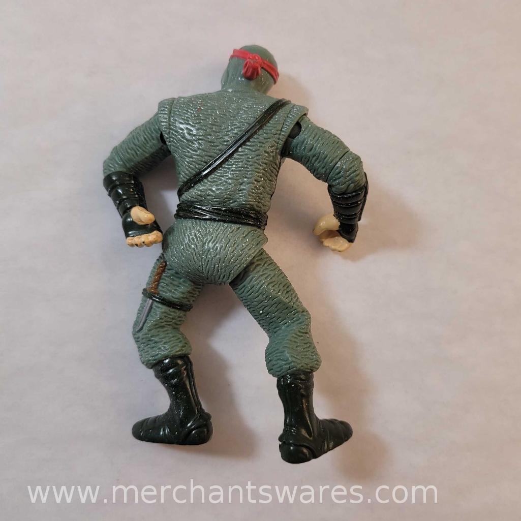 Four Teenage Mutant Ninja Turtles Action Figures including 1992 Secret of the Ooze Foot Soldier,