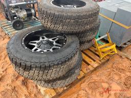 (5) UNIVERSAL WHEELS AND TIRES