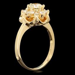 14k Yellow Gold 1.15ct Diamond Ring
