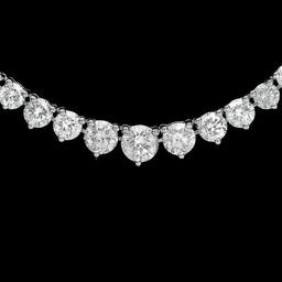 18K White Gold 9.30ct Diamond Necklace