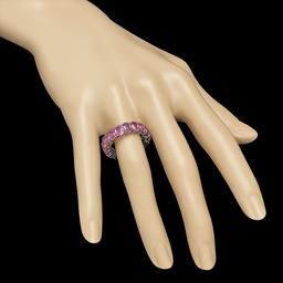 14K Gold 10.25ct Pink Sapphire Ring