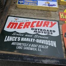 Kiekhaefer Mercury Metal Sign