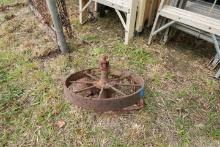 Cast iron Wheel with Mount