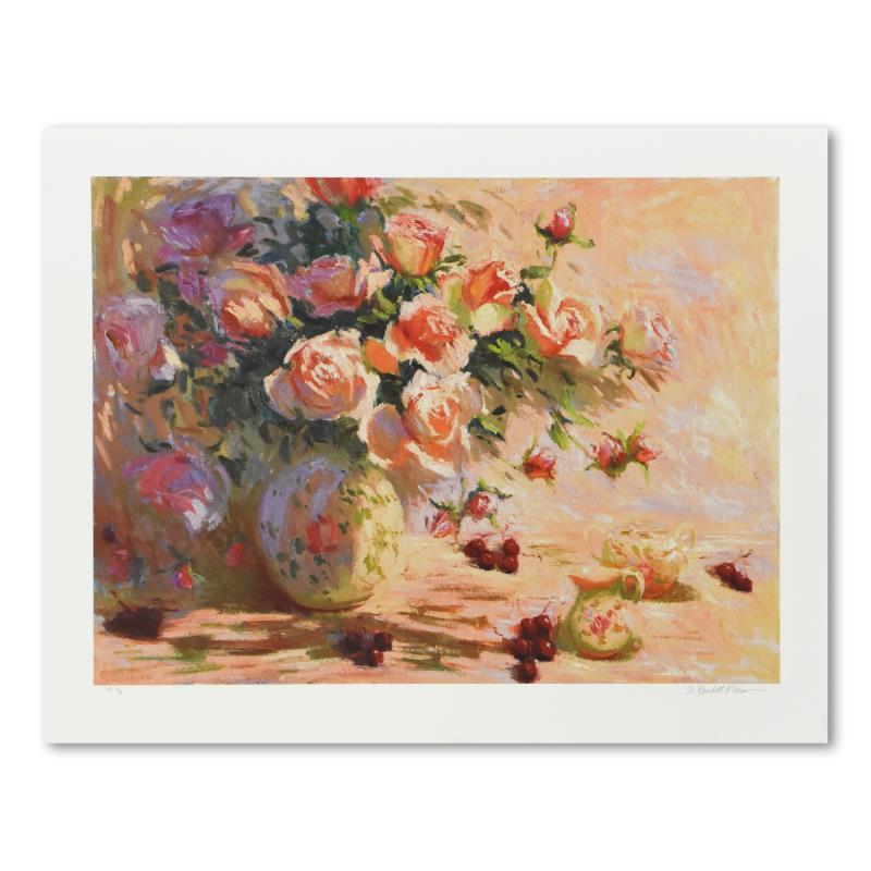 S.Burkett Kaiser "Roses & Cherries" Limited Edition Giclee on Paper