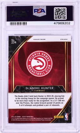 2019 Panini Select Red Wave De'Andre Hunter NBA Card #234 PSA Gem Mint 10