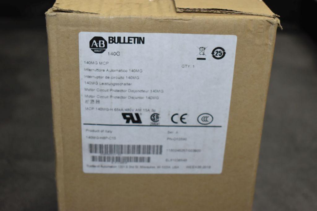 (1) ALLEN-BRADLEY 140MG-H8P-C15 MOTOR CIRCUIT