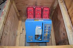 WOOD CRATE W/BBC BROWN BOVERI ITE A/C LOW VOLTAGE