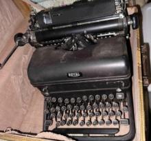 Vintage Royal Typewriter in old suitcase