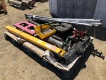 Pallet of Misc Items, Including 5th Wheel Hitch,
