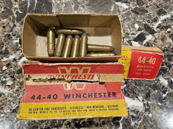 44-40 Winchester 200 Grain Soft Point Oil Proof Cartridges