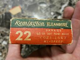 Remington Kleanbore 22 Savage Hi-Speed 65 Grain Casings