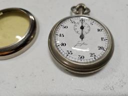Official Stopwatch From 1936 Berlin Olympics w/ Waffen SS 1942 Inscription on Back