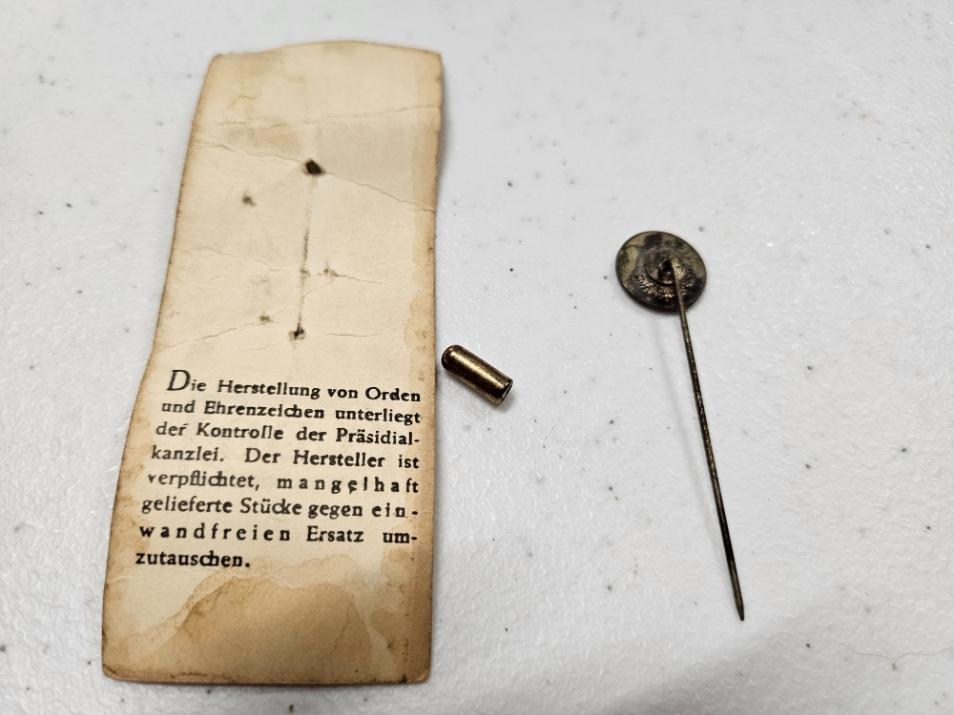 Enameled Badge Pin Tie Nazi Germany SS (LDO) Tie Pin