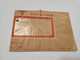 Authentic Nazi Germany Telegram Deutsche Reichspost