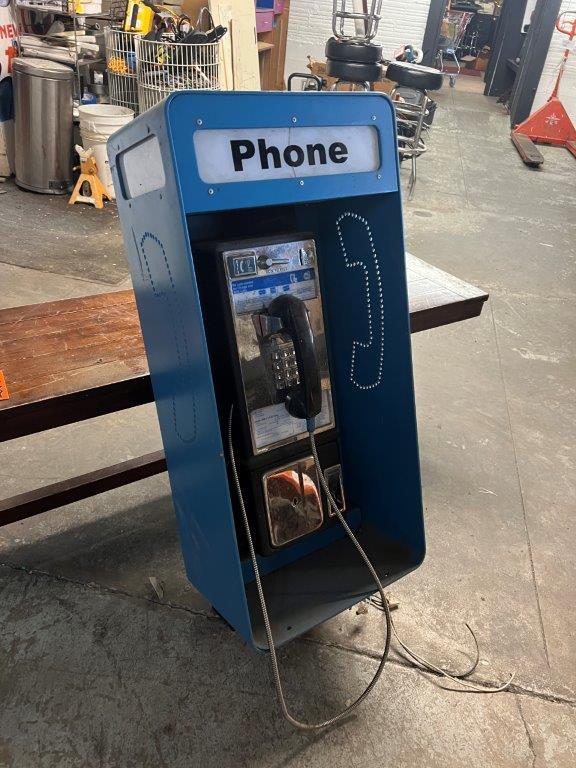 Vintage Payphone and Phone "Kiosk" Booth