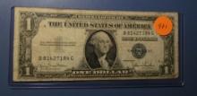 1935-D $1.00 SILVER CERTIFICATE NOTE FINE