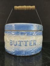 B&W Stoneware Bailed Butter