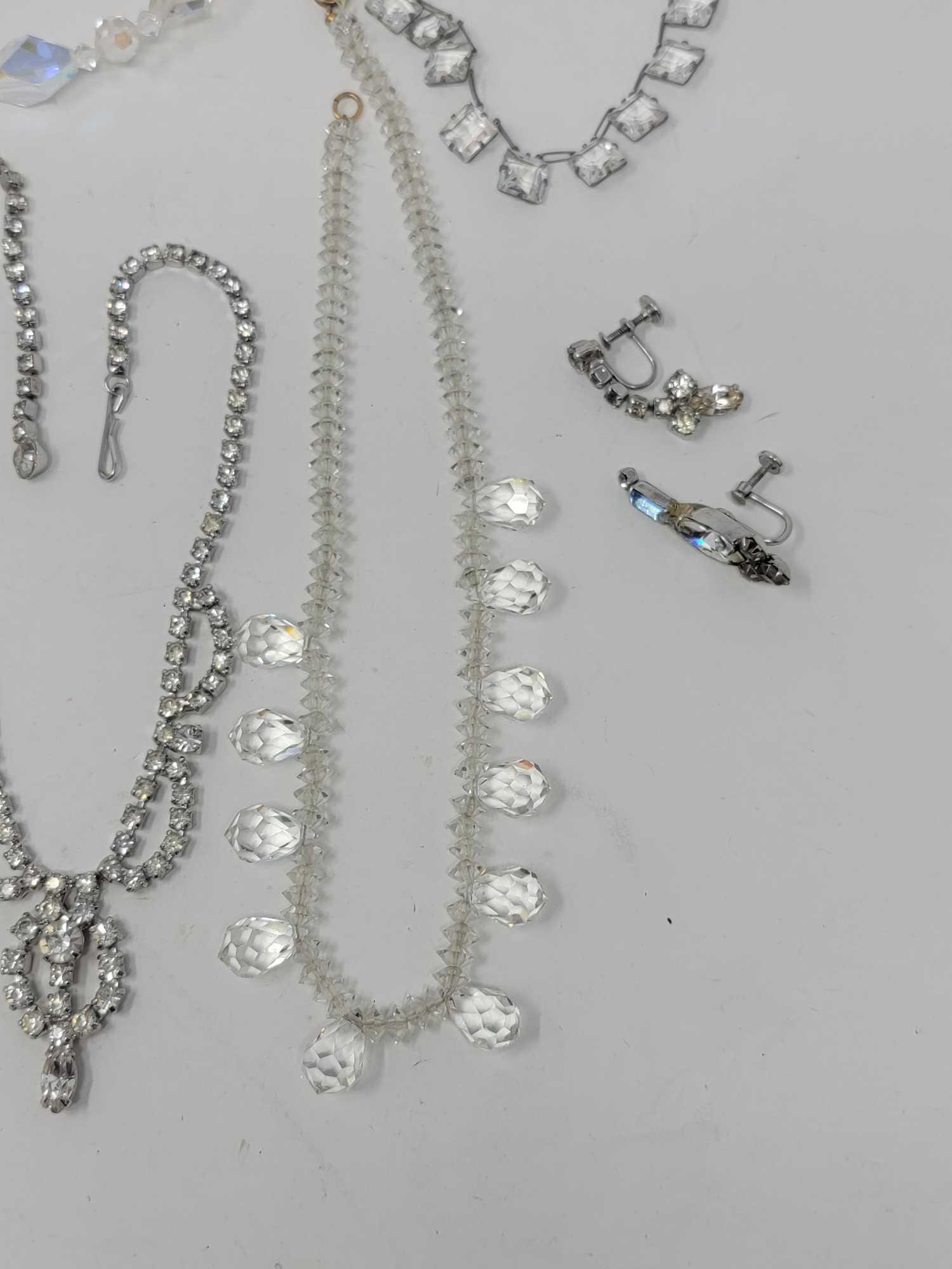 Grouping of Rhinestone and Crystal Jewelry