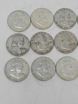 $10 Silver Franklins 90%
