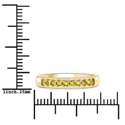 14KT Yellow Gold 0.27ctw Yellow Diamond Ring