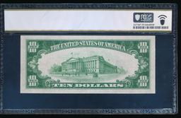 1934A $10 N Africa Silver Certificate PCGS 55