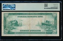 1914 $20 Cleveland FRN PMG 25