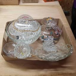 Glass Ware INC Sugars, Creamers, and Candy Dish