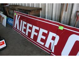 Kieffer Oil Red Sign (on bldg) - 3'x16'