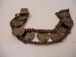 Antique/Vintage British Coin Bracelet