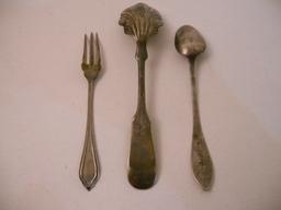 1804 Spoon and 1847 Rogers A1, Olive Fork Silverplated
