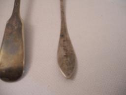 1804 Spoon and 1847 Rogers A1, Olive Fork Silverplated