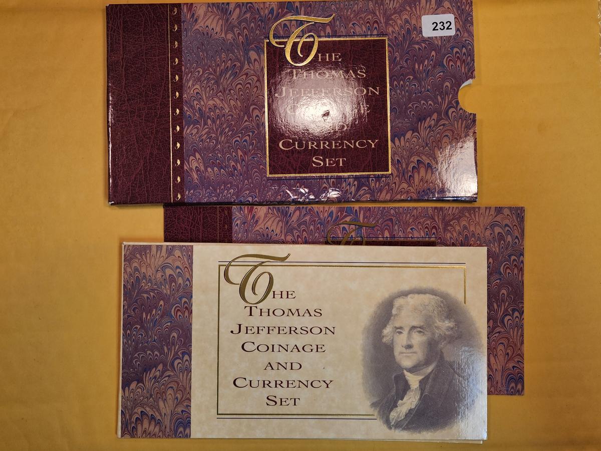 1994 Thomas Jefferson Coin & Currency set