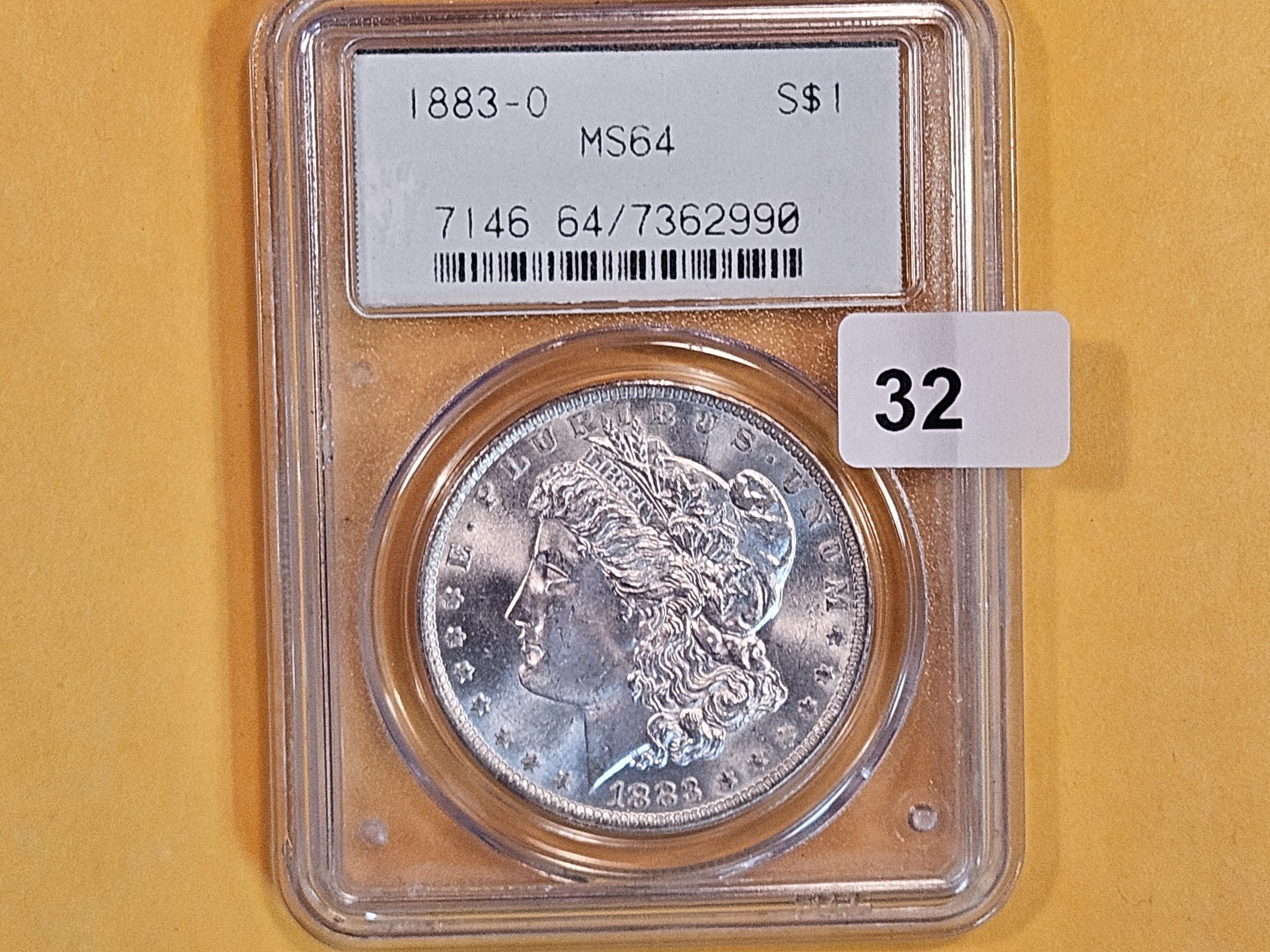 OGH! PCGS 1883-O Morgan Dollar in Mint State 64