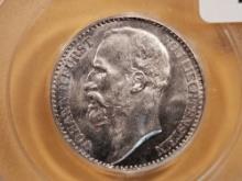 OGH! PCGS 1915 Lichtenstein silver krone in GEM Mint State 65