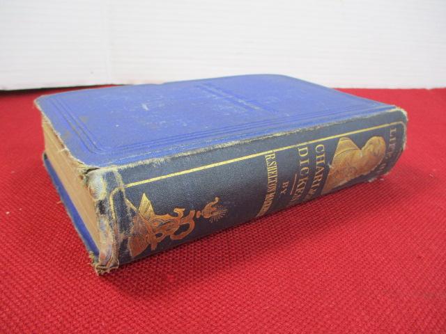 1870 Life of Charles Dickens Hardcover Book by R.Shelton Mackenzie