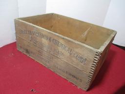 American Cyanide Chemical Co. Dovetailed Advertising Crate-B