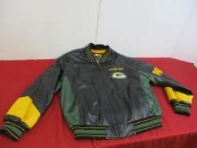 Carl Banks Green Bay Packer Leather Jacket