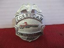 Corrican Construction Employee Badge