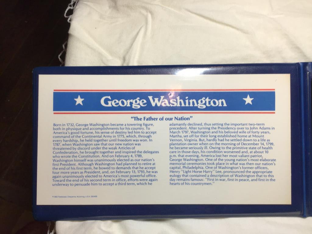George Washington Official Medalist First Day