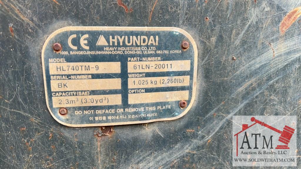 Hyundai HL740-9A TM Wheel Loader